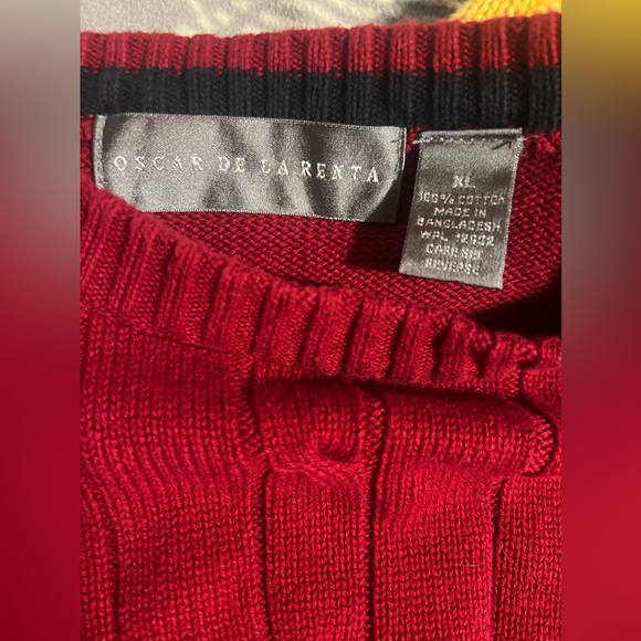 Oscar de la Renta Knit sweater in Red - Picture 4 of 8